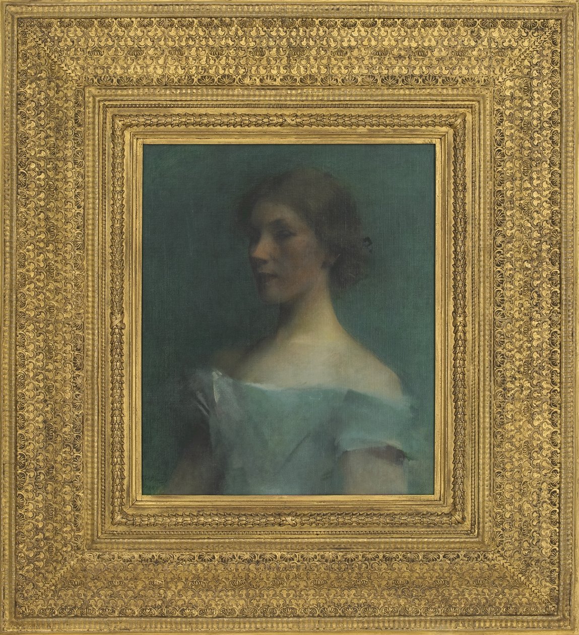 Portrait en bleu, 1898 - Thomas Wilmer Dewing