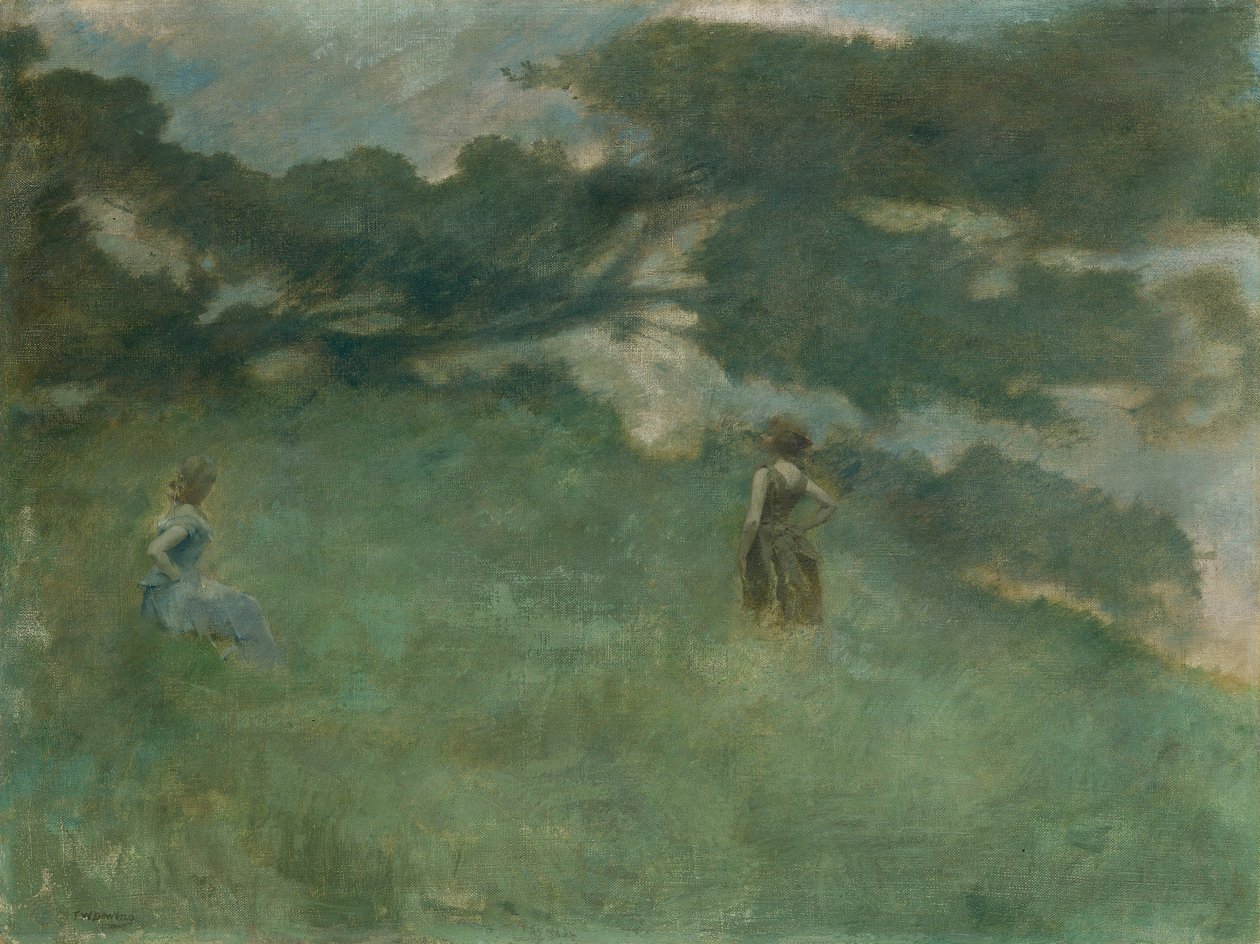La grive solitaire - Thomas Wilmer Dewing