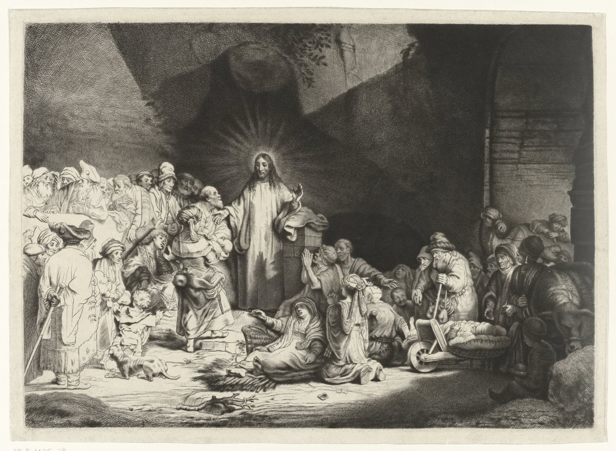 Christ prêchant (La Gravure des Cent Florins) - Thomas Worlidge