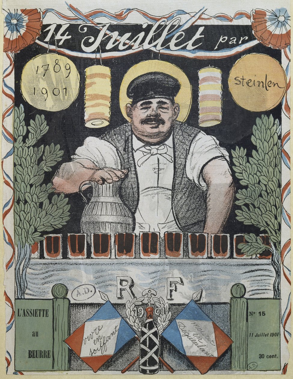 14 juillet, le marchand de vin, illustration de couverture de 