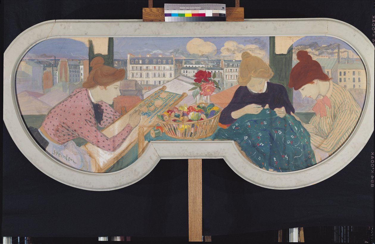Trois femmes travaillant - Théophile Alexandre Steinlen
