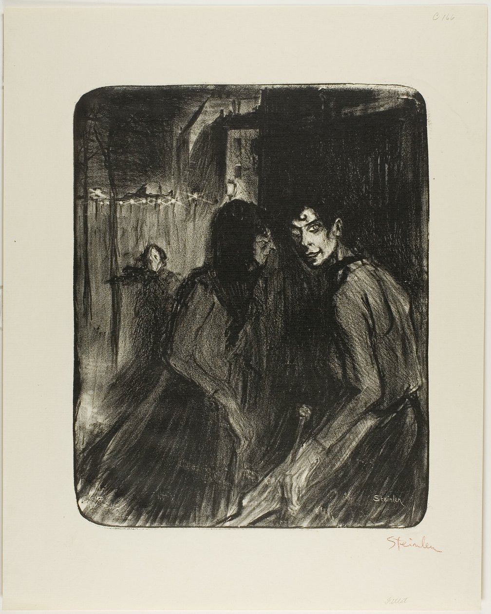 Prostituées en conflit - Théophile Alexandre Pierre Steinlen