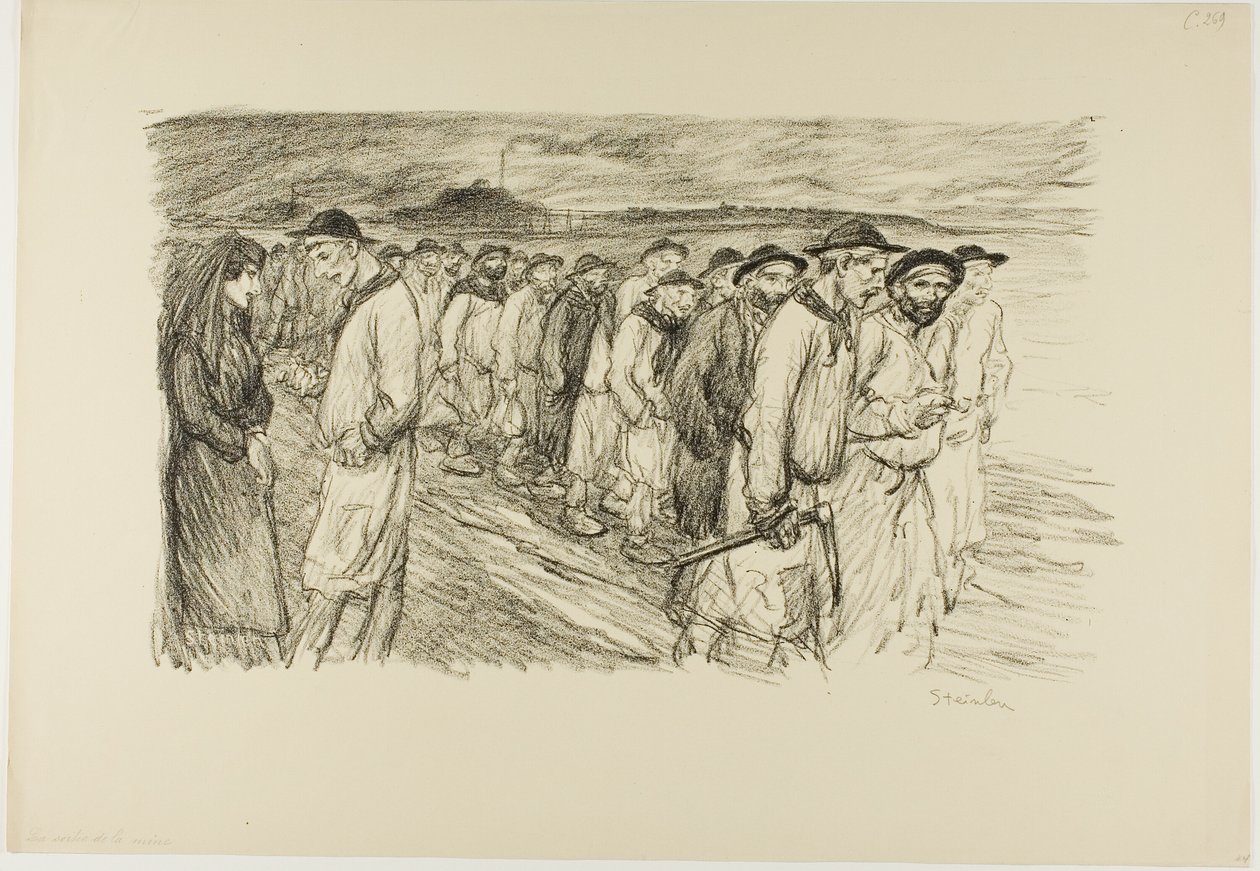 Sortir de la mine - Théophile Alexandre Pierre Steinlen