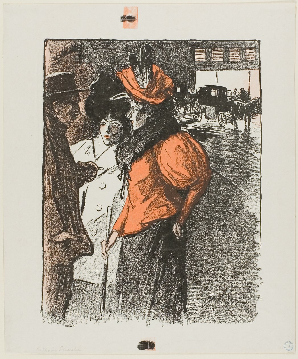 Conversation - Théophile Alexandre Pierre Steinlen