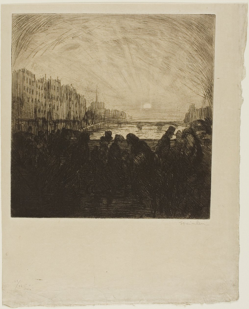 Effet du soleil couchant - Théophile Alexandre Pierre Steinlen