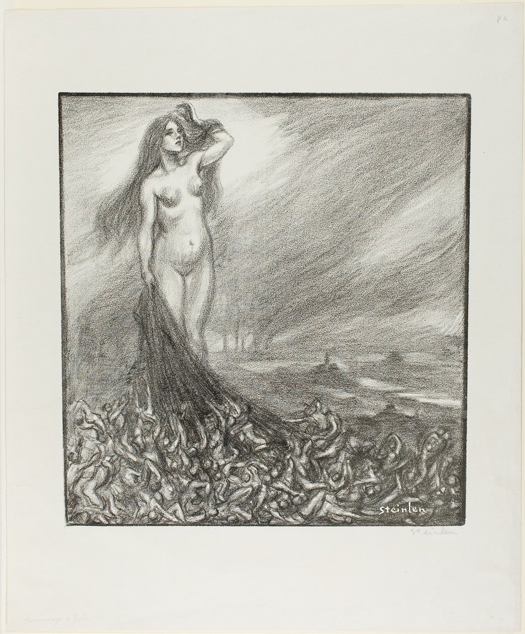 Hommage à Zola - Théophile Alexandre Pierre Steinlen