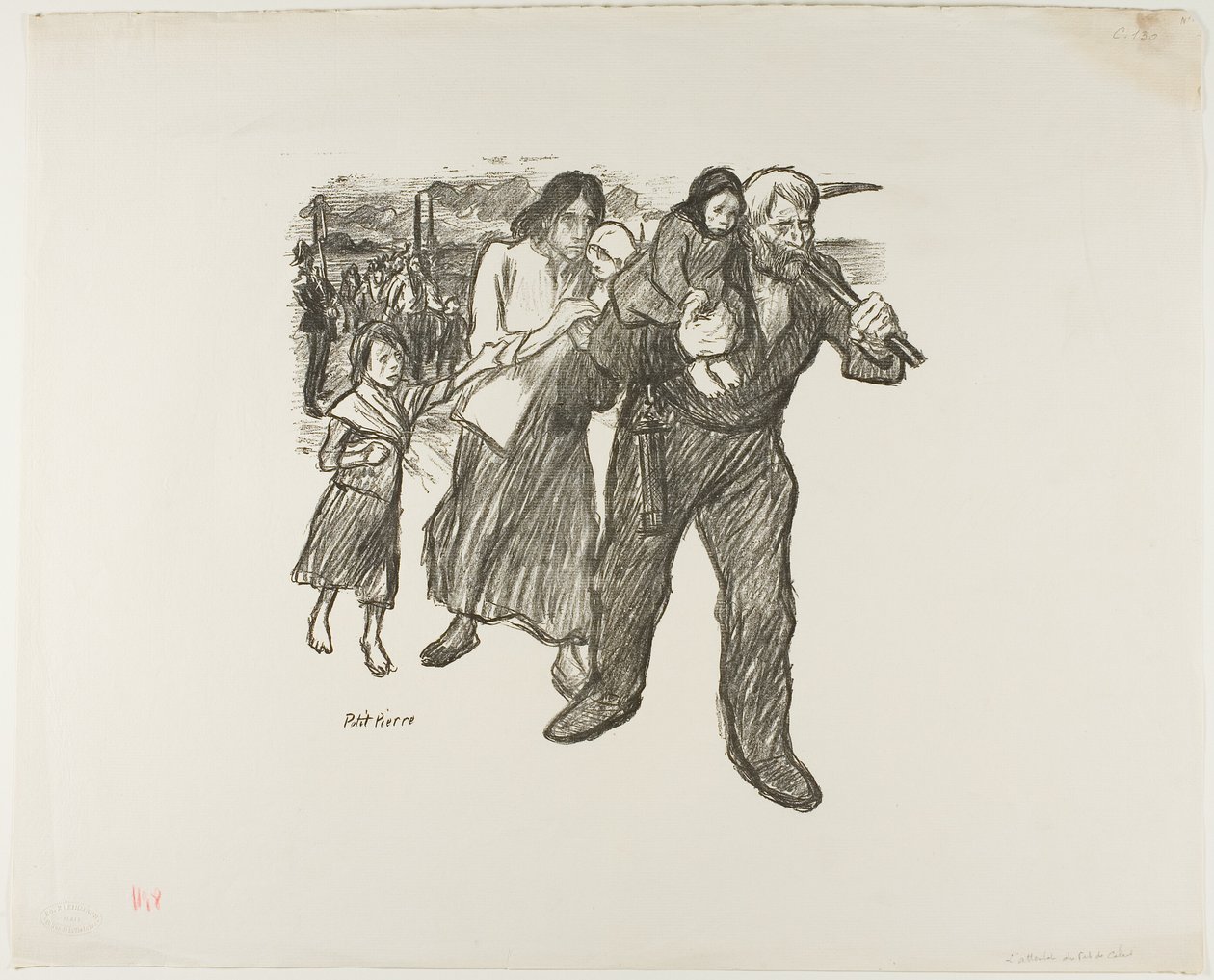 Indignation dans le Pas-de-Calais - Théophile Alexandre Pierre Steinlen