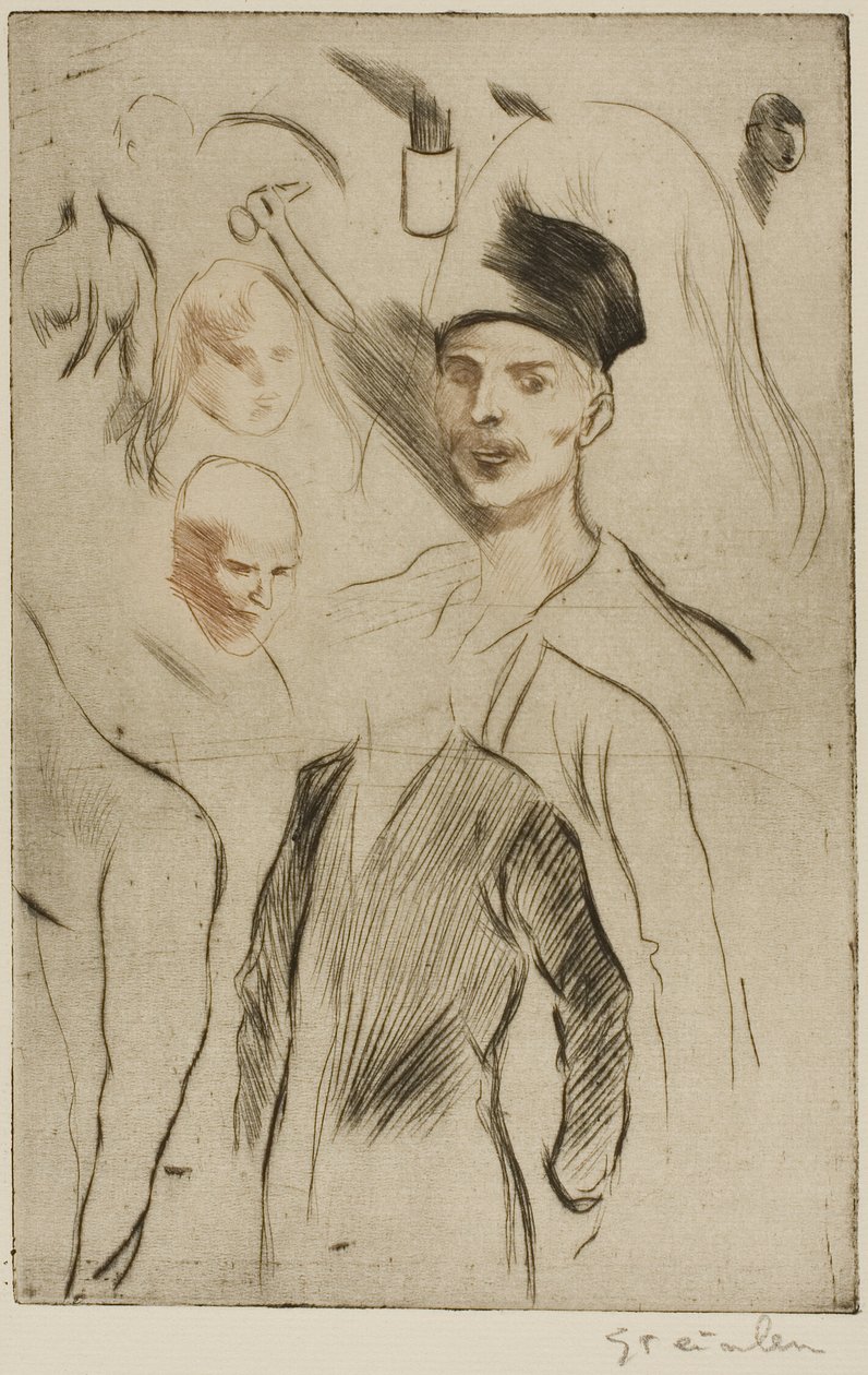 Planche de croquis, n° 2 - Théophile Alexandre Pierre Steinlen