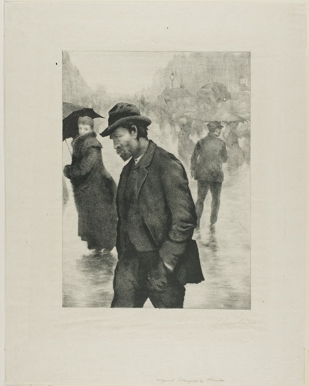 Jour de pluie, Paris - Théophile Alexandre Pierre Steinlen