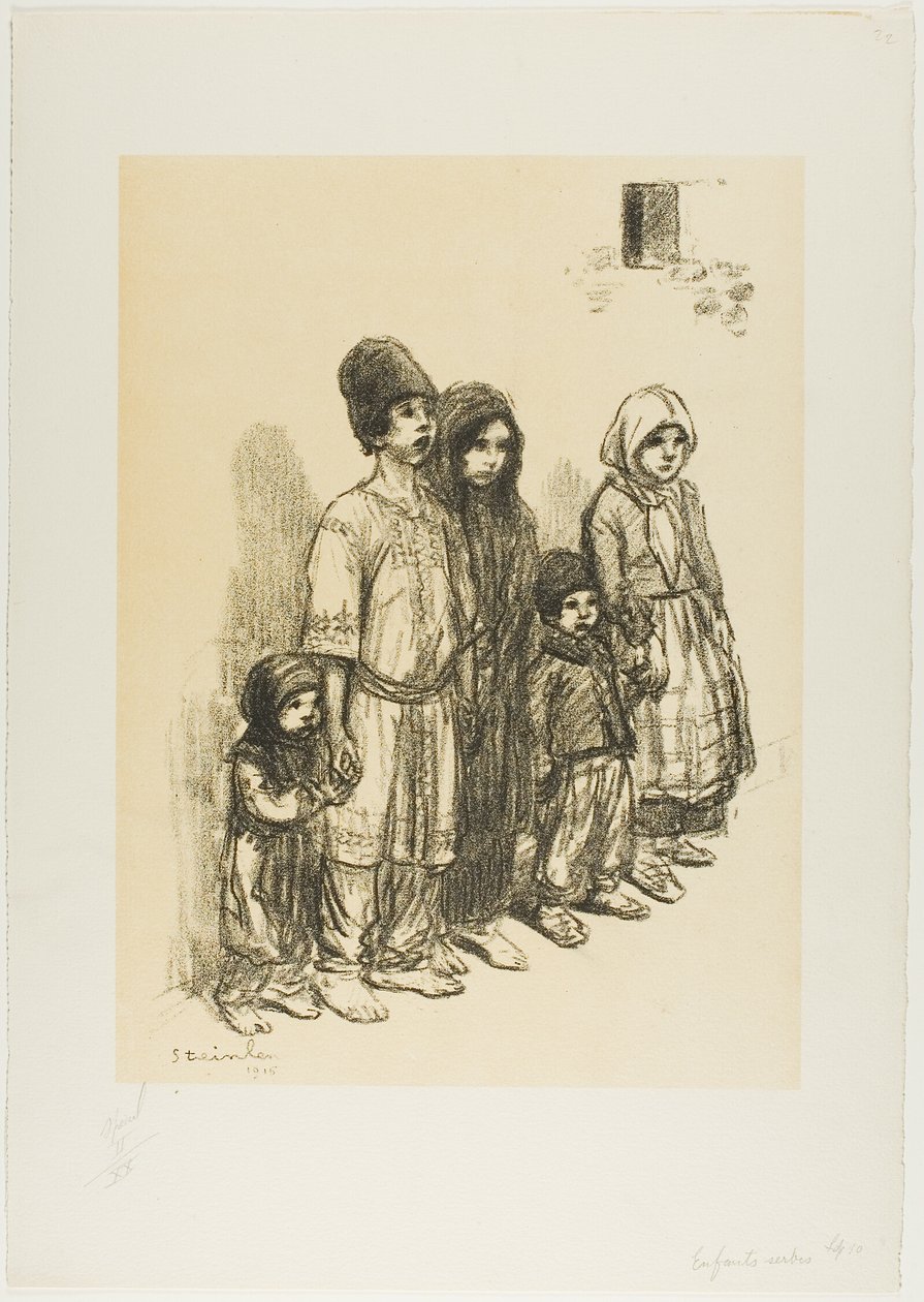 Enfants serbes - Théophile Alexandre Pierre Steinlen