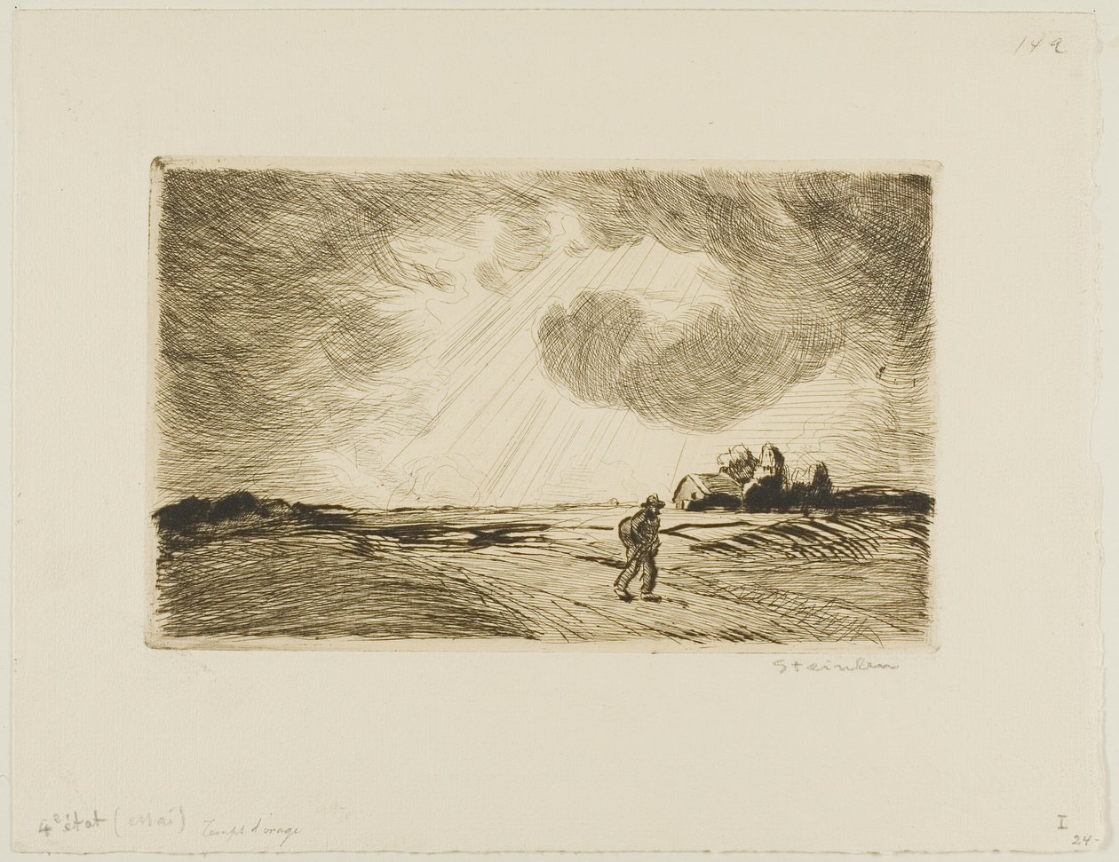 Temps orageux - Théophile Alexandre Pierre Steinlen