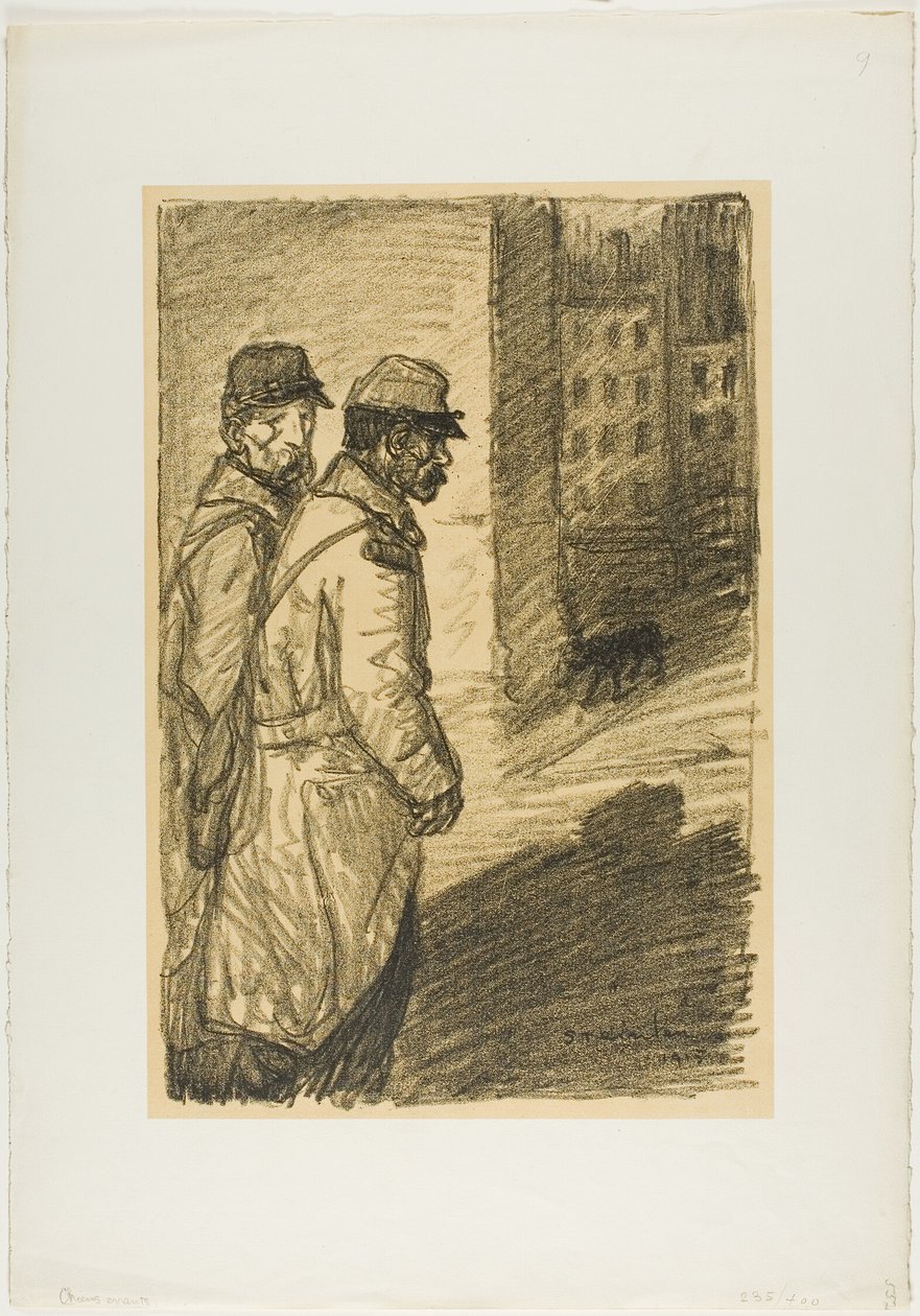 Chiens errants - Théophile Alexandre Pierre Steinlen