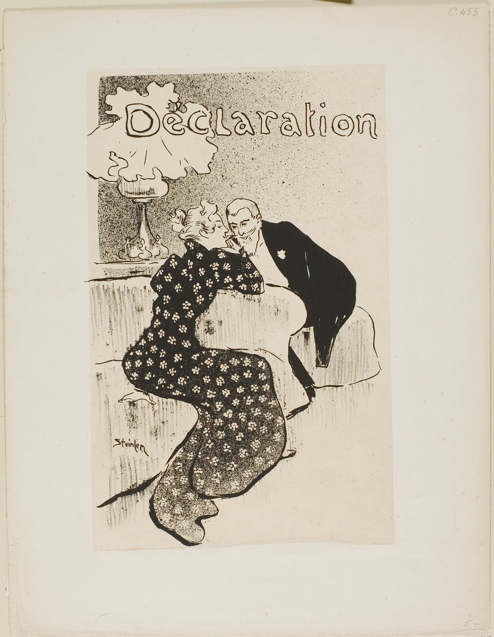 La déclaration - Théophile Alexandre Pierre Steinlen