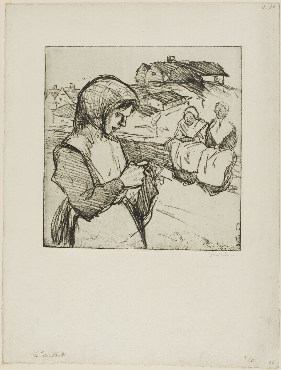 La tricoteuse - Théophile Alexandre Pierre Steinlen