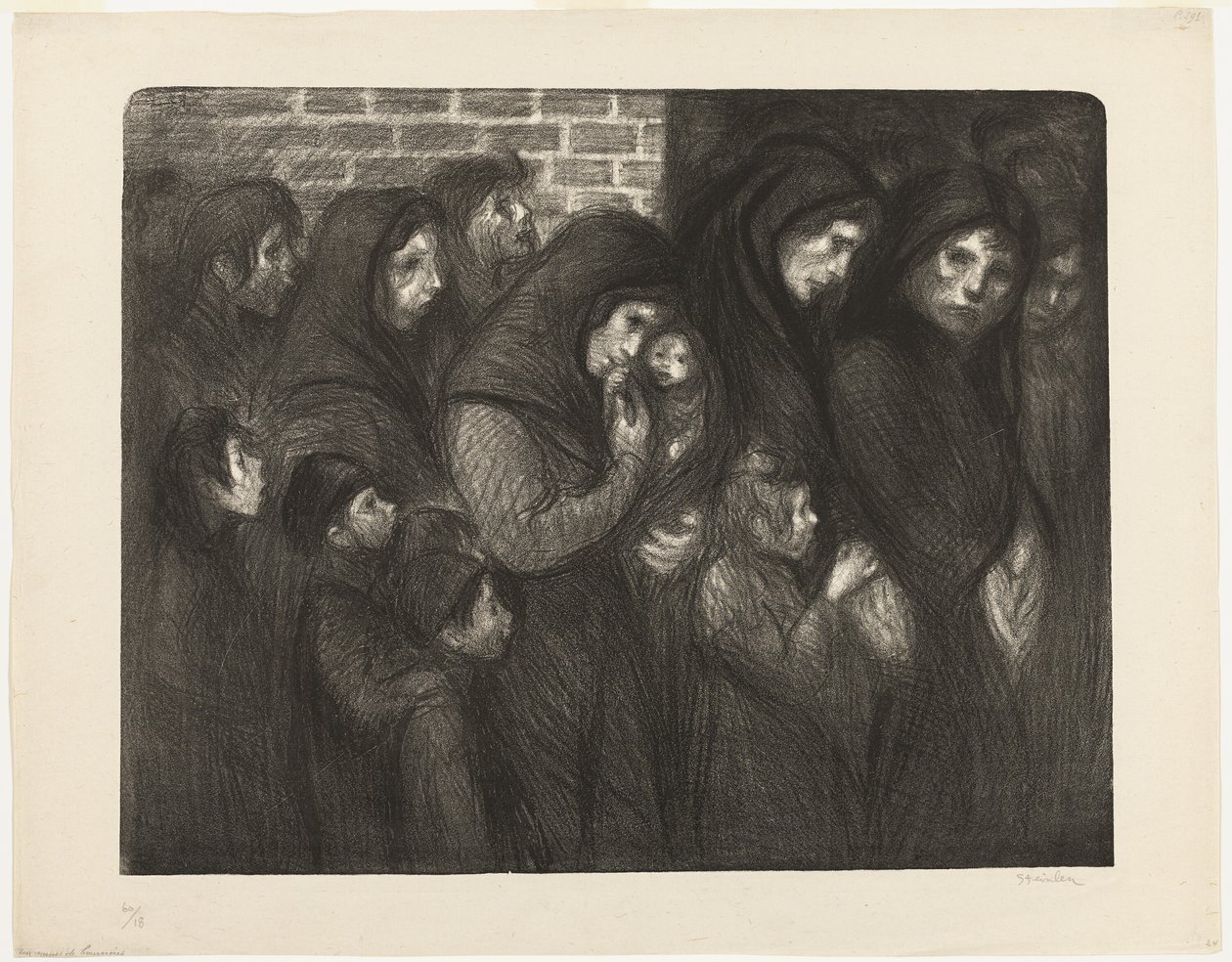 Les veuves de Courrières - Théophile Alexandre Pierre Steinlen