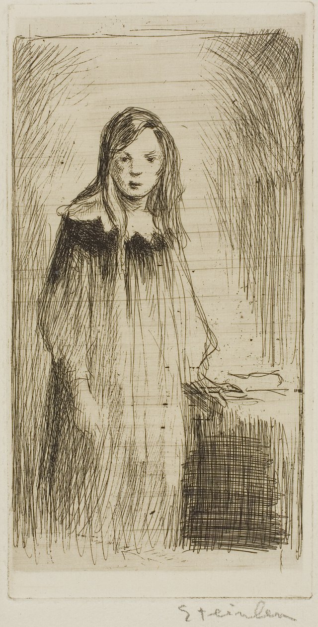 Jeune fille debout - Théophile Alexandre Pierre Steinlen
