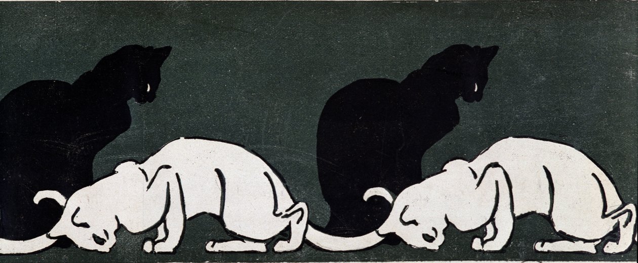 Chats par Steinlen - Théophile Alexandre Steinlen