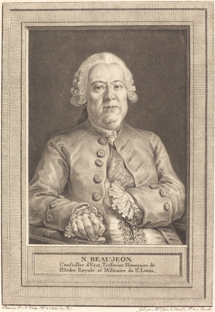 N. Beaujeon - Thérèse Éléonore Lingée after Charles Nicolas Cochin II