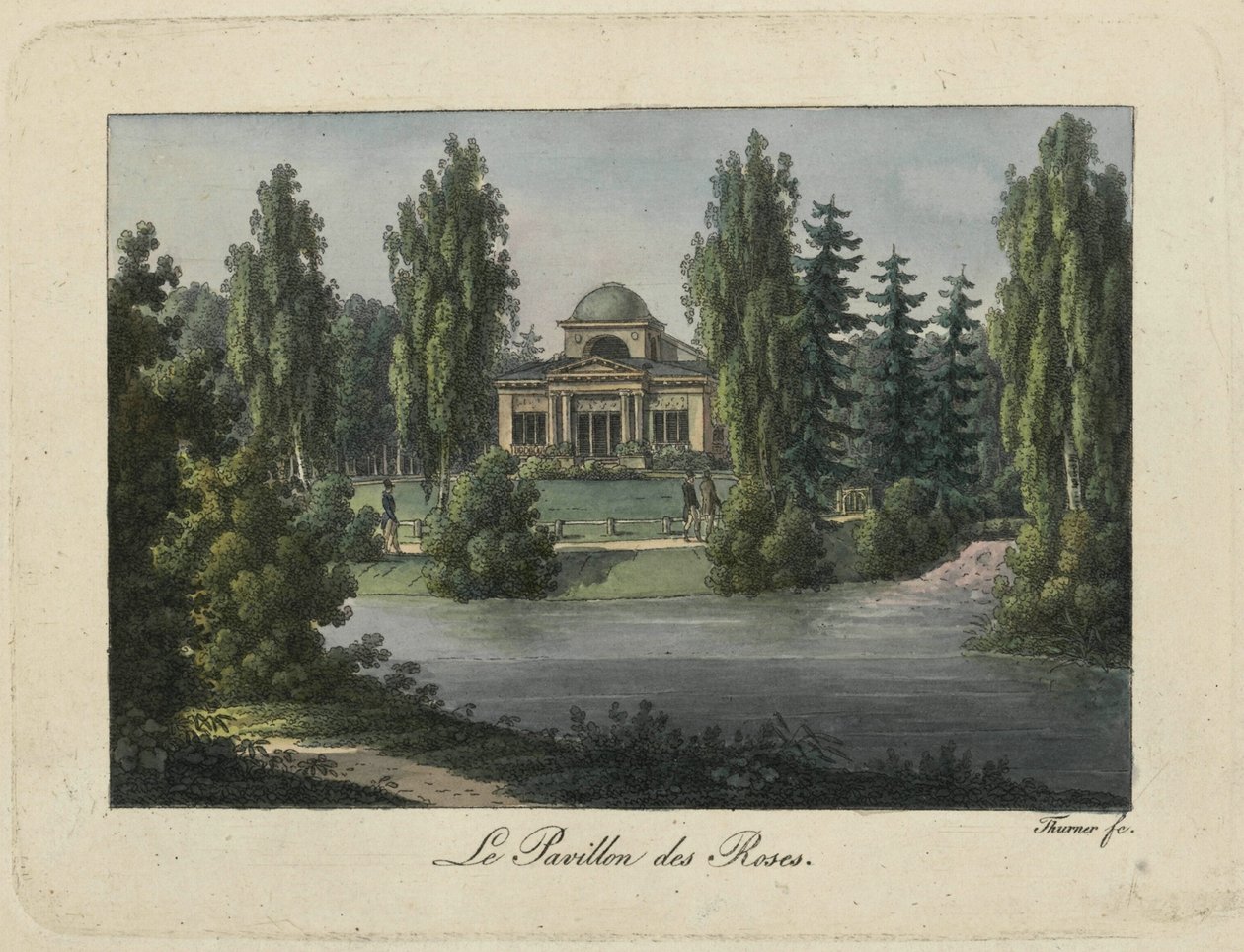 Le Pavillon des Roses dans le parc de Pavlovsk, années 1810 - Thurner