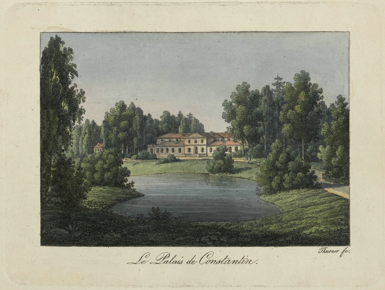 Vue du Palais de Constantin à Pavlovsk - Thurner