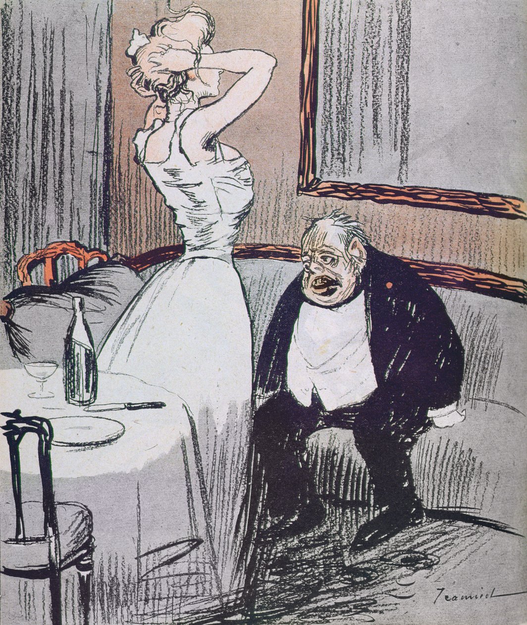 Prostituée et un vieil homme de la revue L