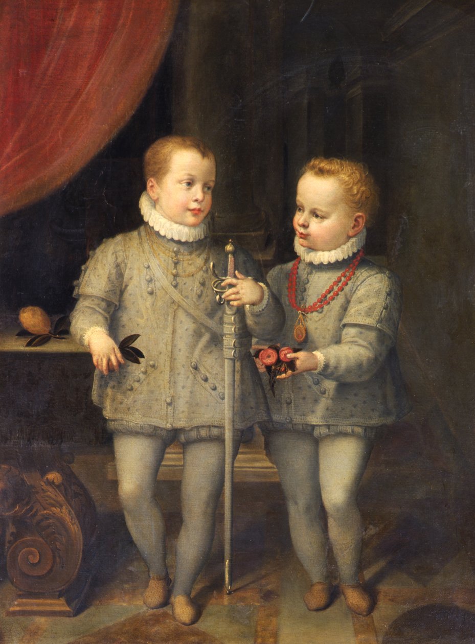 Les deux fils de Charles V, XVIe siècle - Tiberio di Titi
