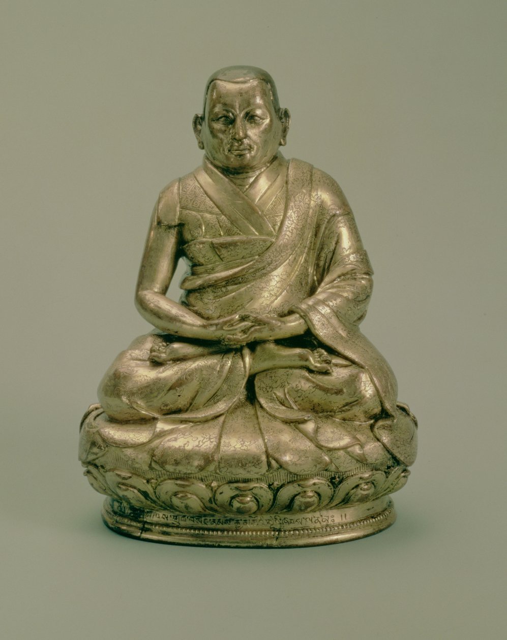 Sonam Gyatso (1543-89), Troisième Dalaï Lama, 16e-17e siècle (cuivre doré) - Tibetan School