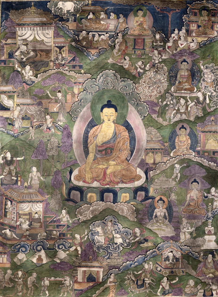 Thangka du Bouddha - Tibetan School