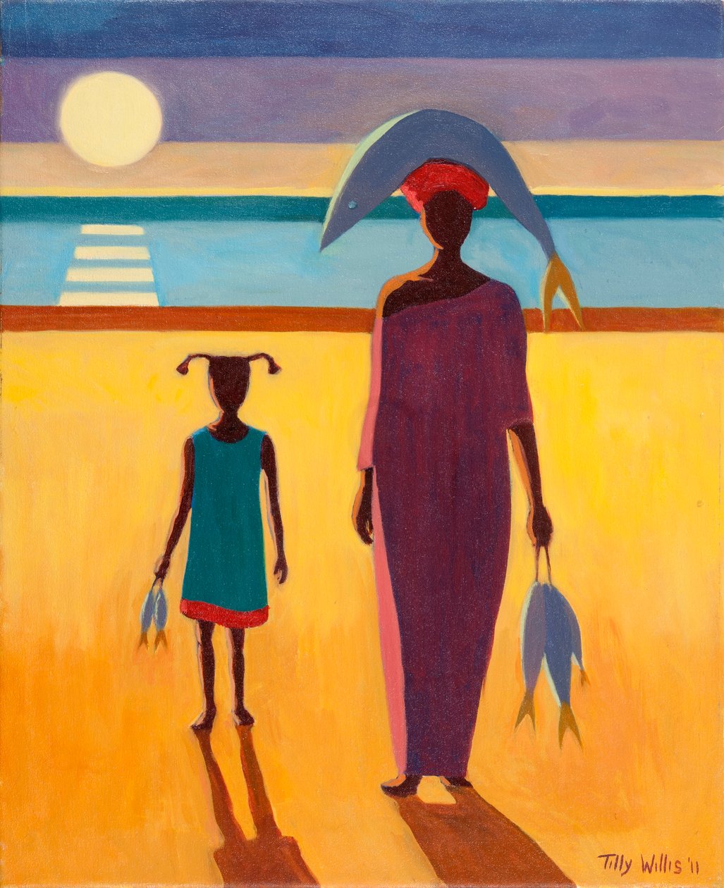 Femme avec poisson - Tilly Willis
