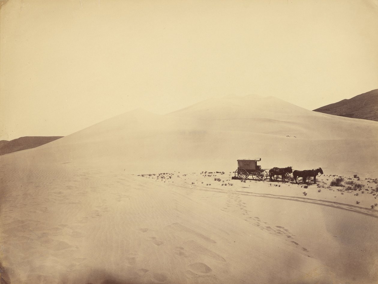 Collines de sable du désert près du Sink de Carson, Nevada - Timothy H. OSullivan