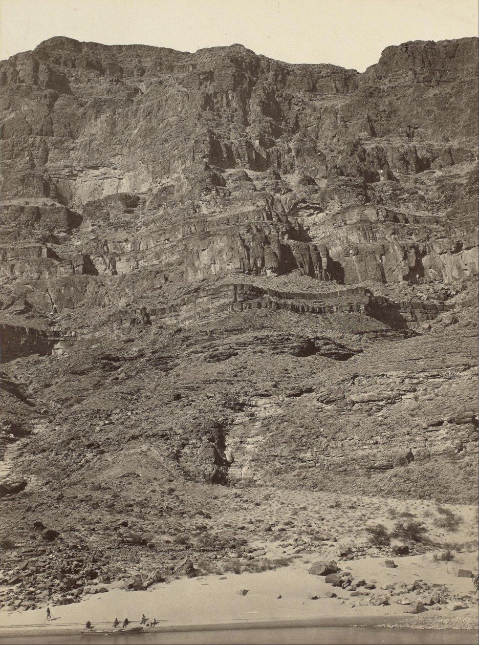 Mur dans le Grand Canyon, rivière Colorado - Timothy H. OSullivan