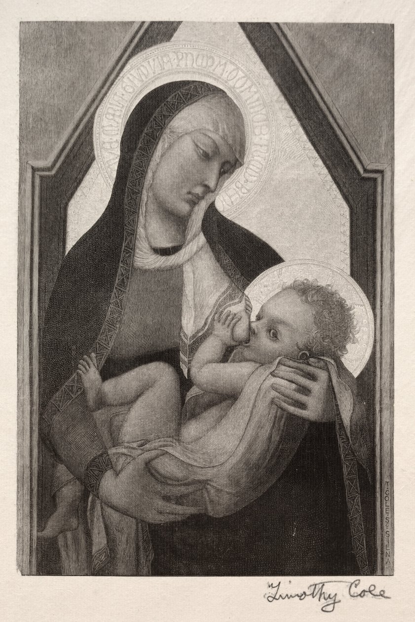 Maîtres italiens anciens : Madone et enfant, 1888-1892 - Timothy Cole