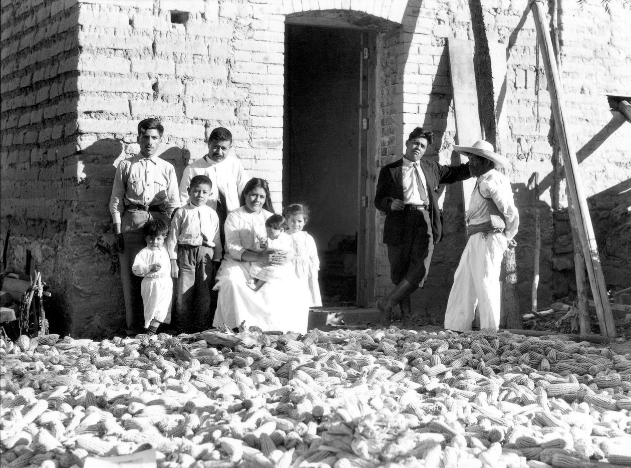 Famille avec du maïs, État de Veracruz, Mexique, 1927 - Tina Modotti