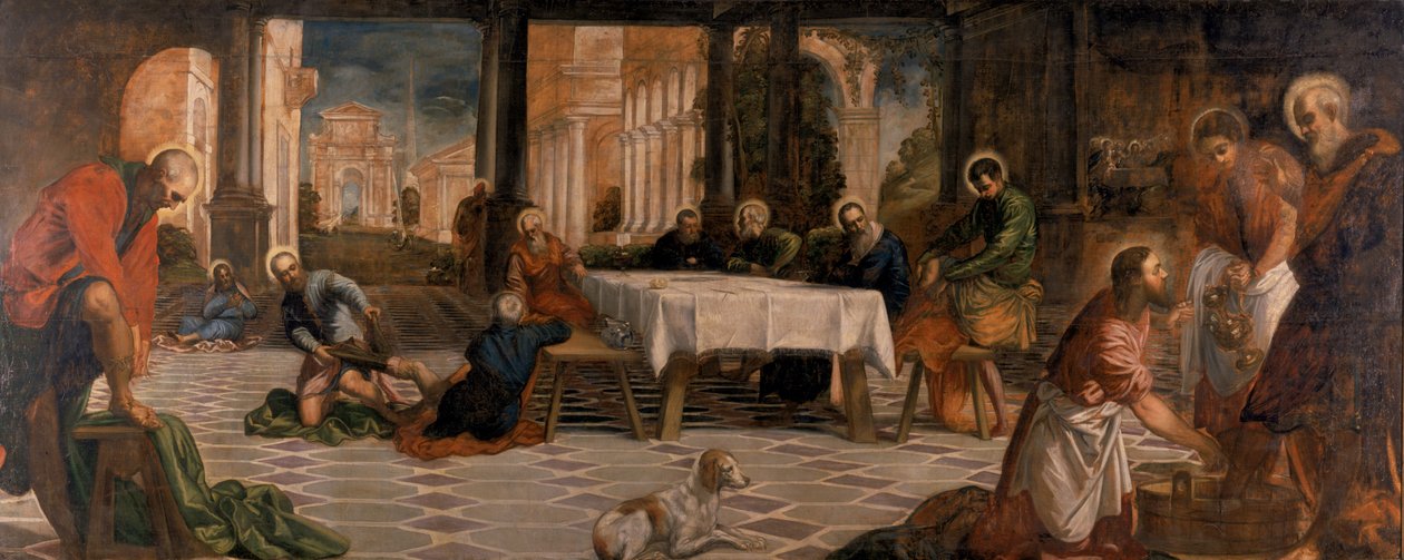 Le Christ lavant les pieds des disciples - Tintoretto