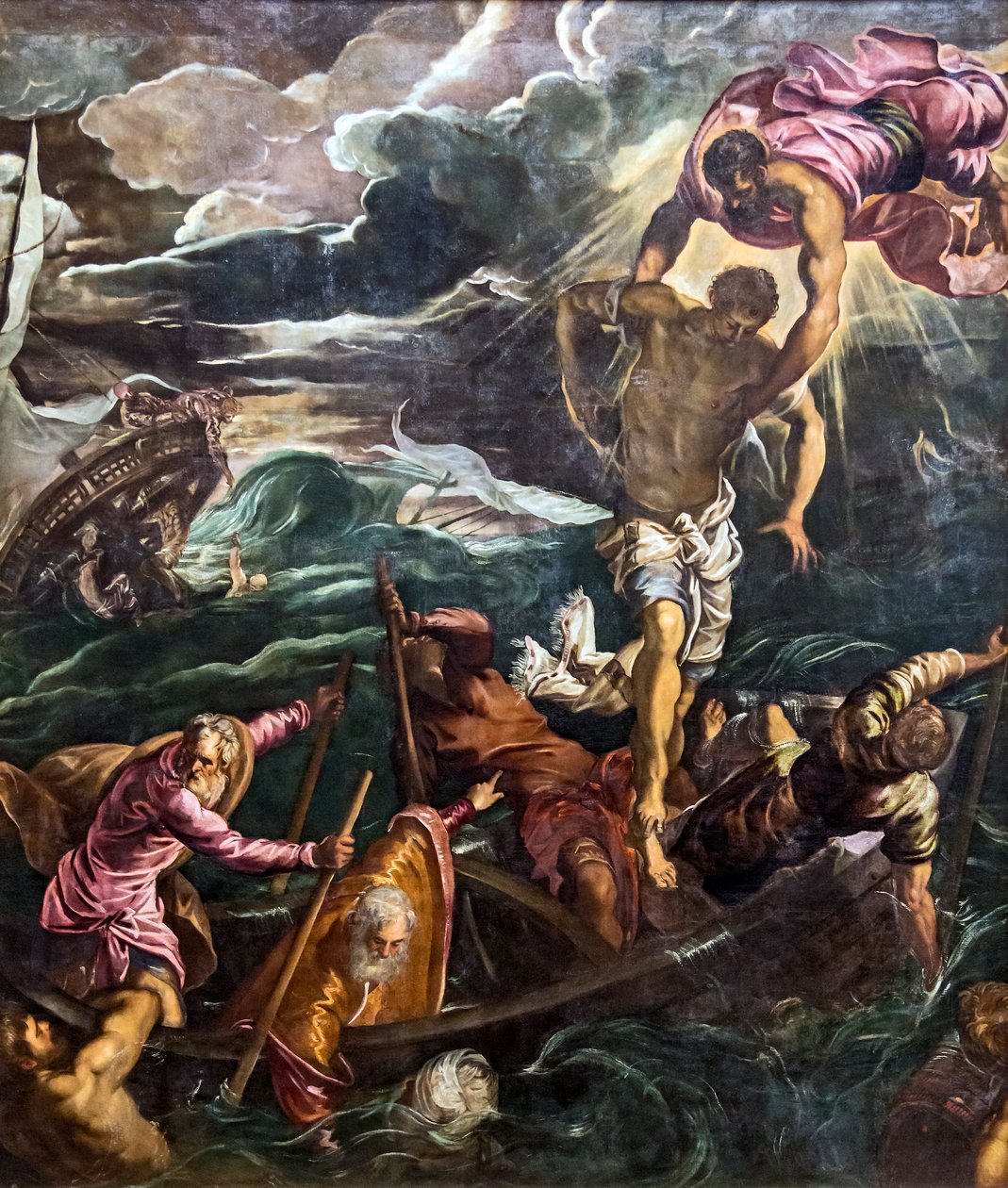 San Marco sauve un cerf pendant un naufrage - Tintoretto