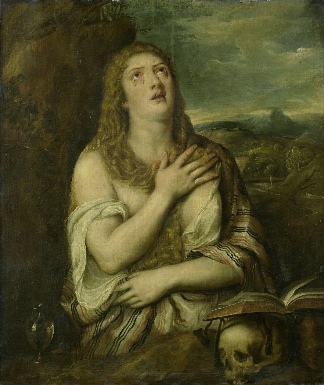 Marie Madeleine pénitente - Titiaan (copy after)