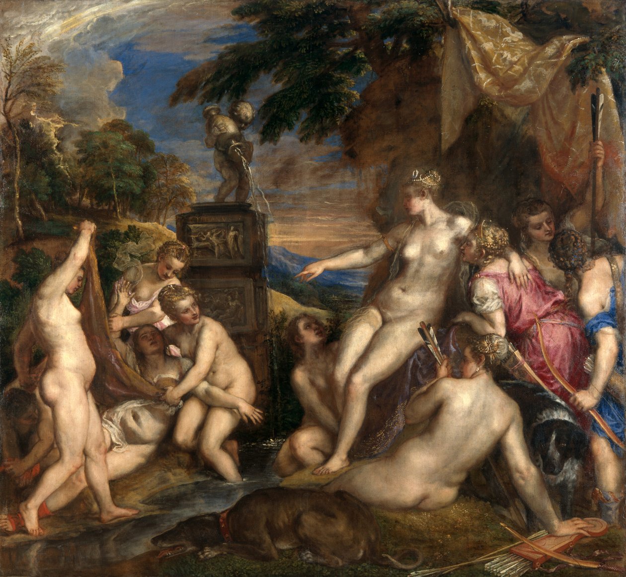 Diane et Callisto - Tiziano Vecelli