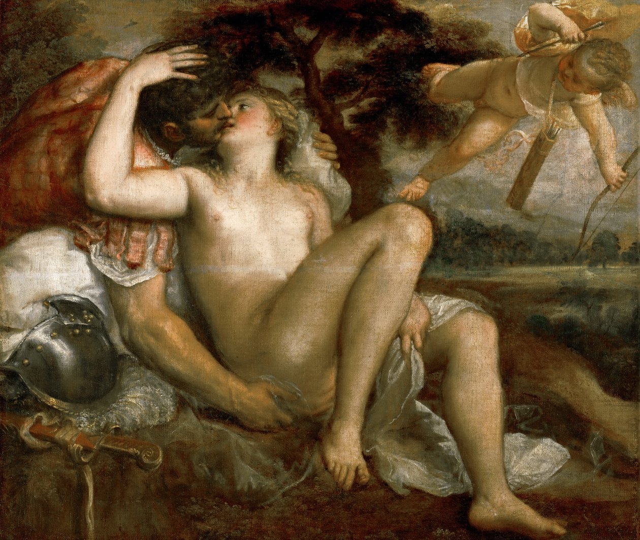Mars, Vénus et Amour - Tiziano Vecelli