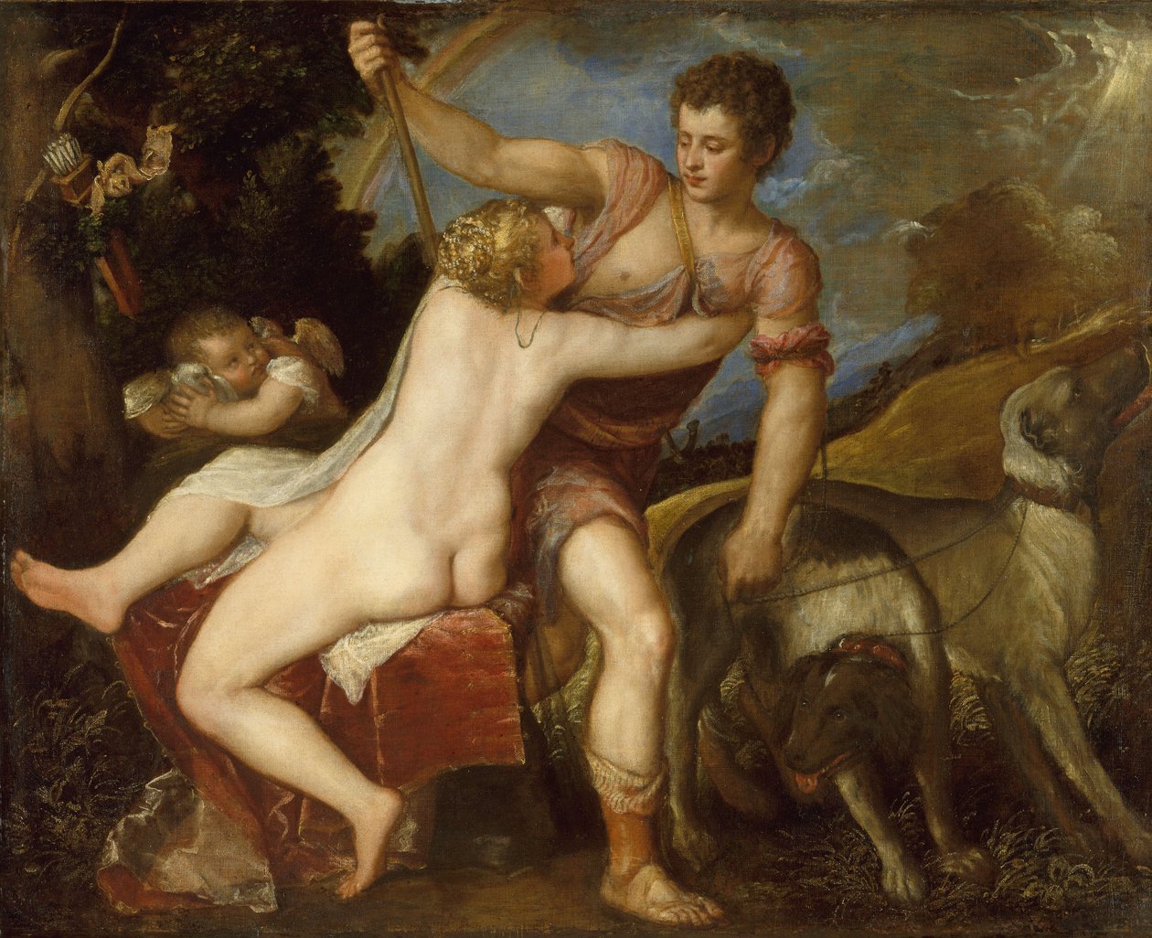 Vénus et Adonis - Tiziano Vecelli