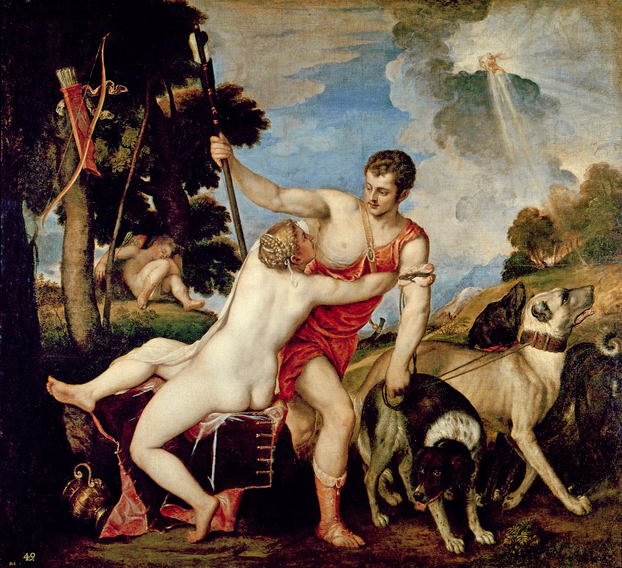 Vénus et Adonis - Tiziano Vecelli