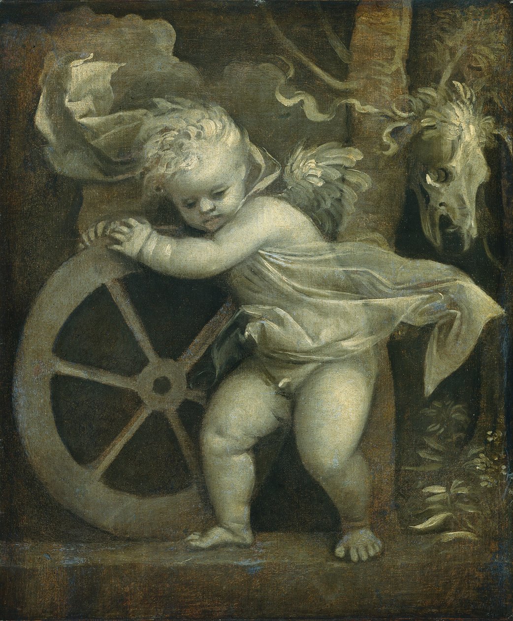 Cupidon avec la Roue du Temps - Titian