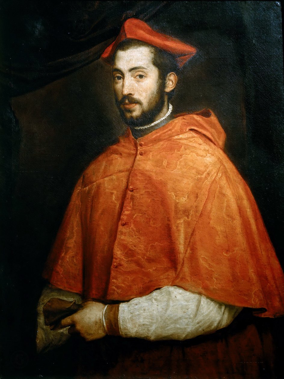 Portrait du cardinal Alessandro Farnese, 1545-1546 - Titian