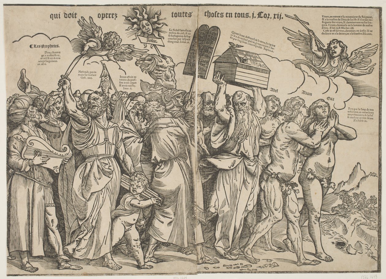 Prophètes I et Adam et Ève, c.1511 - Tiziano Vecelli