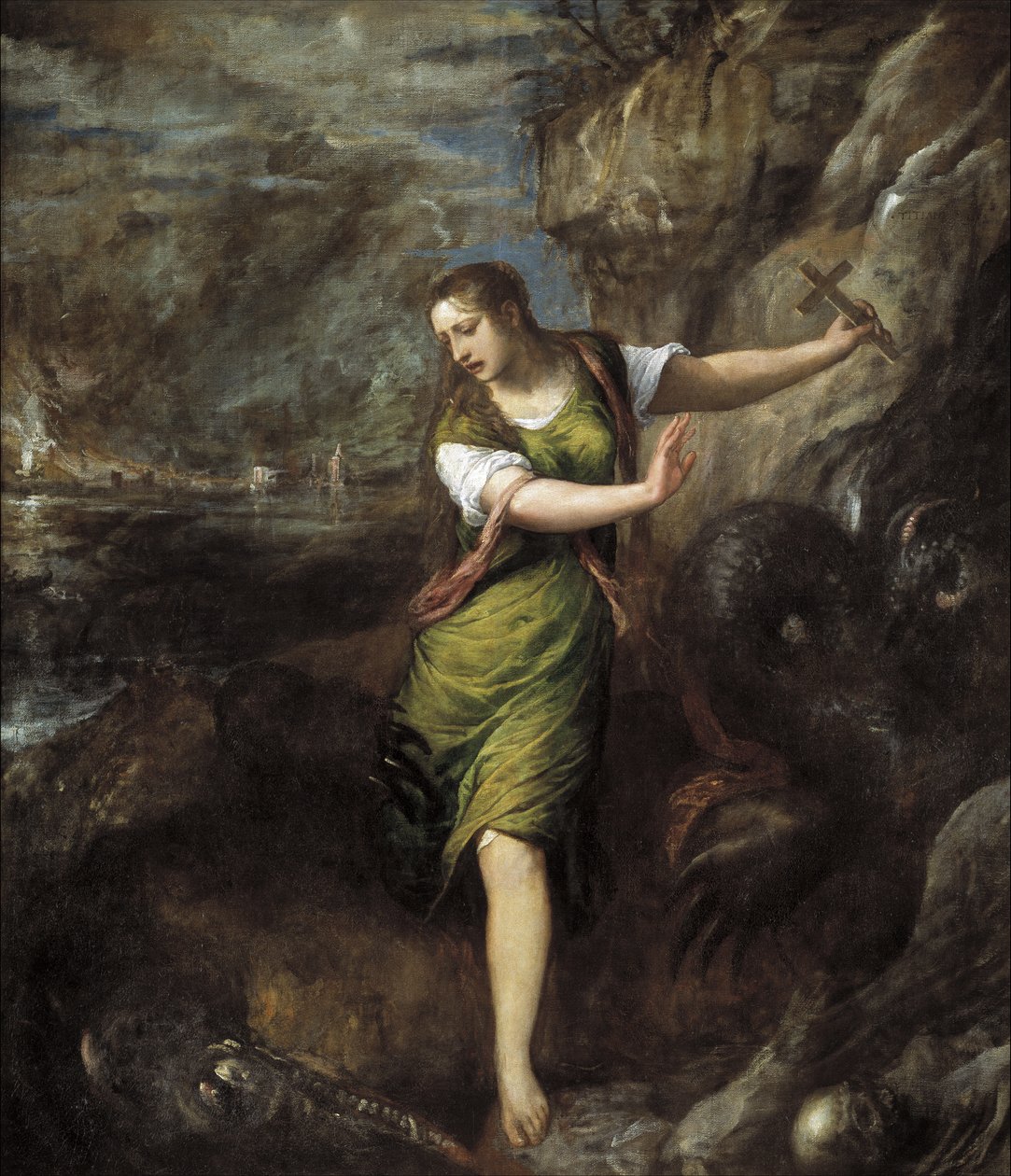 Sainte Marguerite, c. 1565 - Tiziano Vecelli