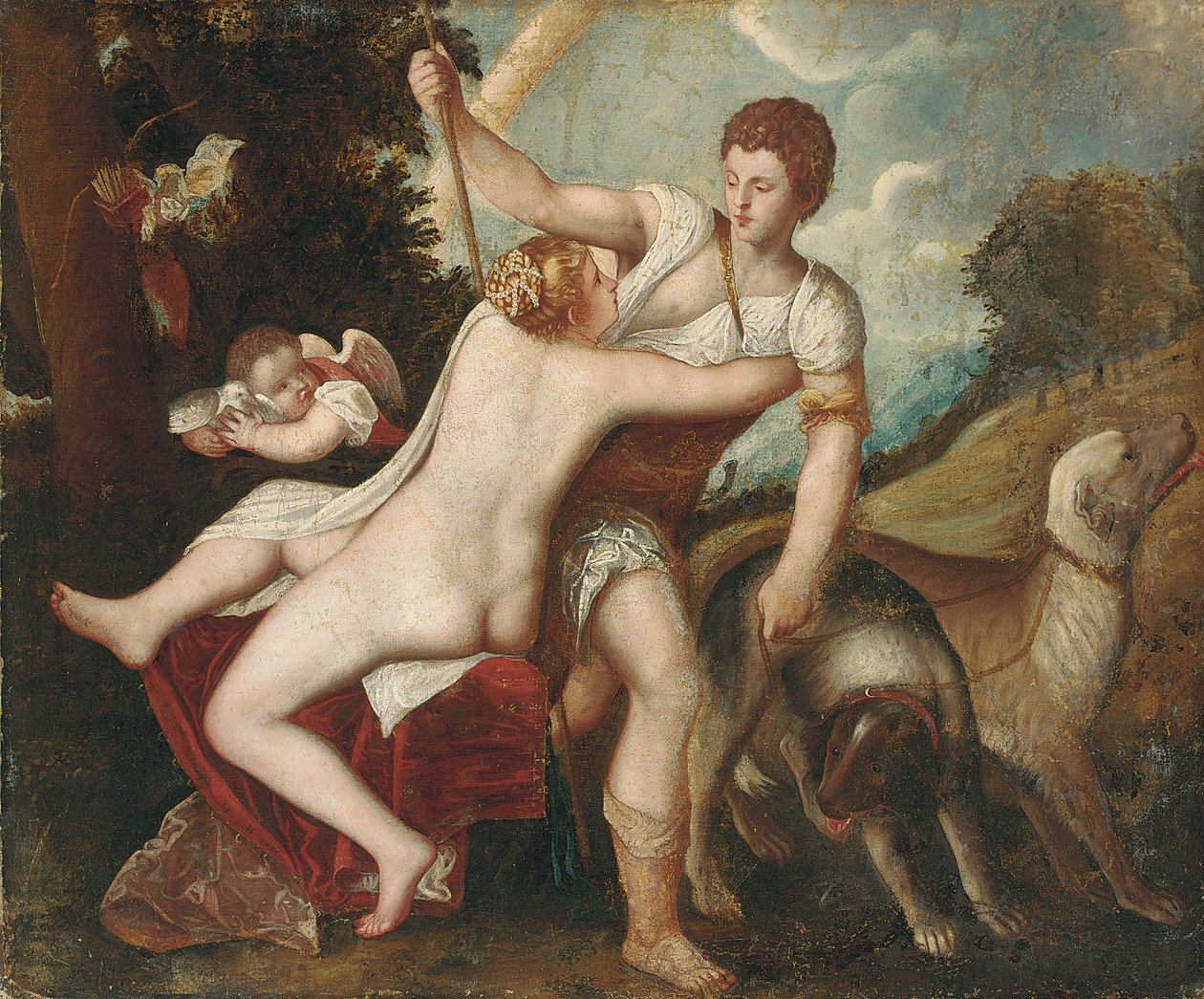 Vénus et Adonis - Tiziano Vecelli