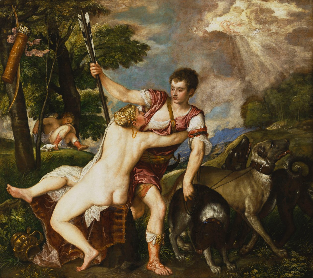 Vénus et Adonis, 1554 - Tiziano Vecelli