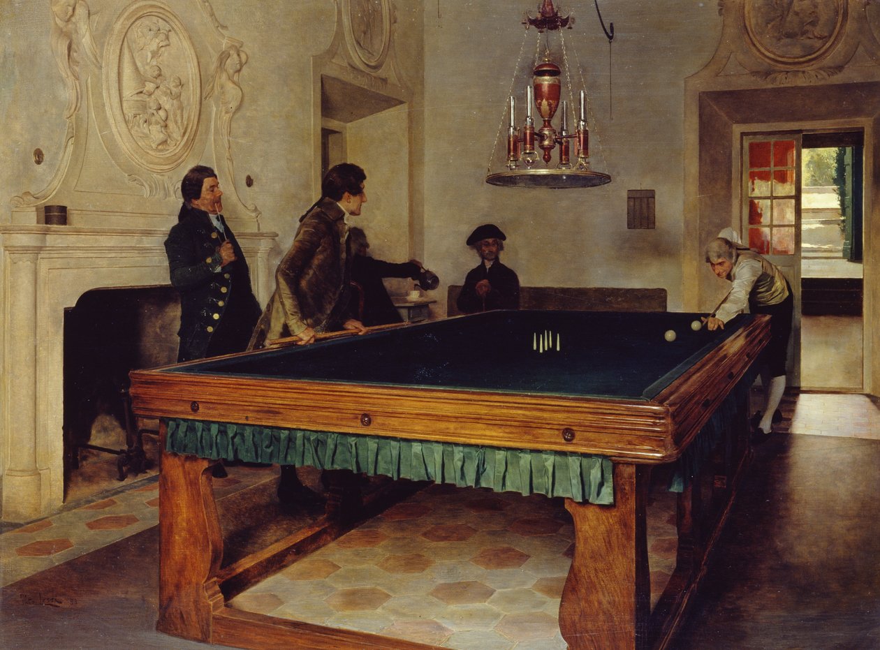 Partie de billard - Tito Lessi