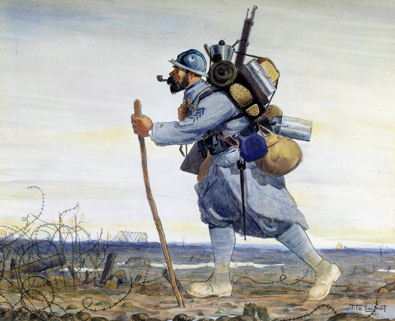"Un poilu avec sa Barda" - Tito Saubidet