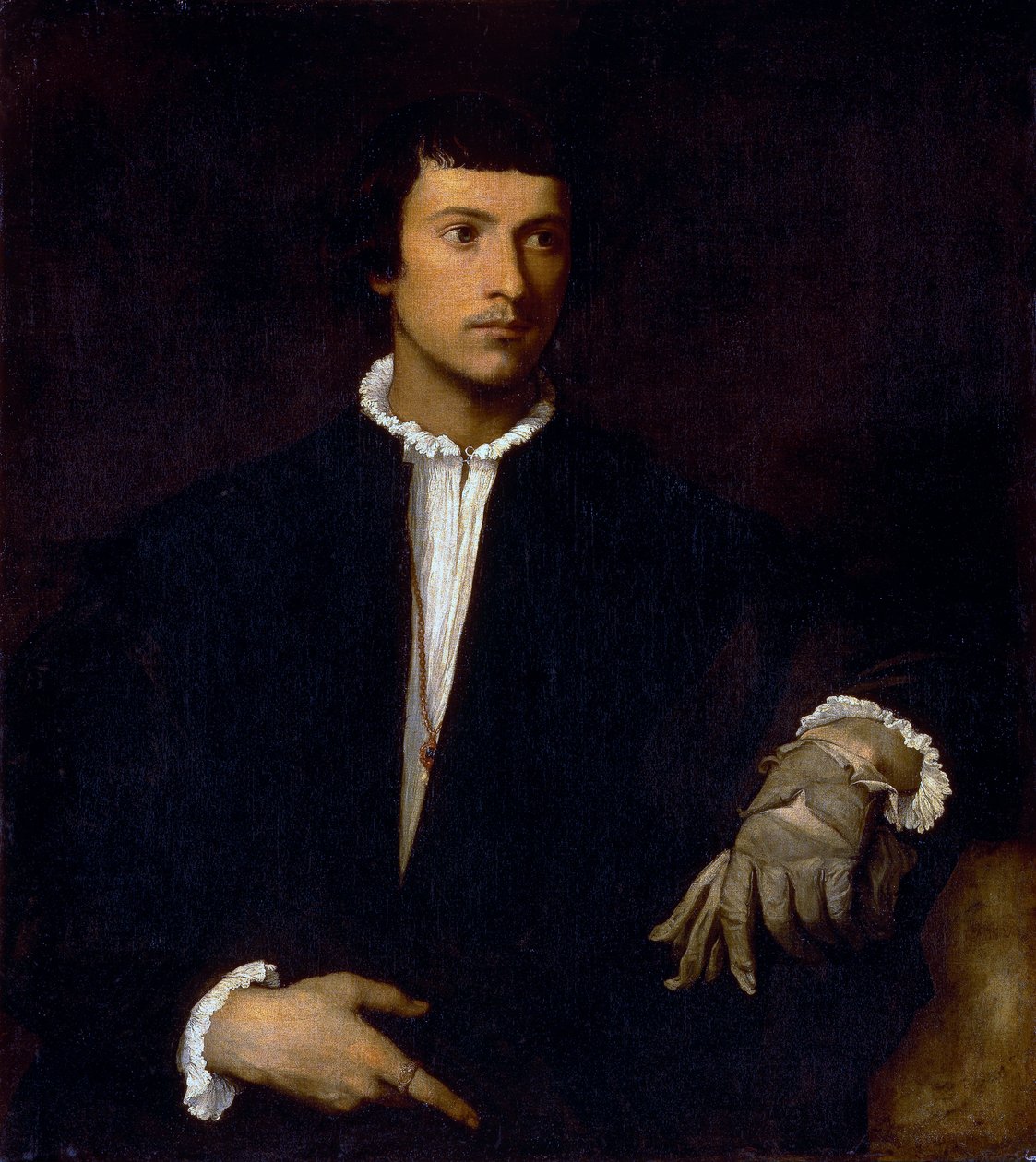 Homme avec un Gant - Tiziano Vecelli