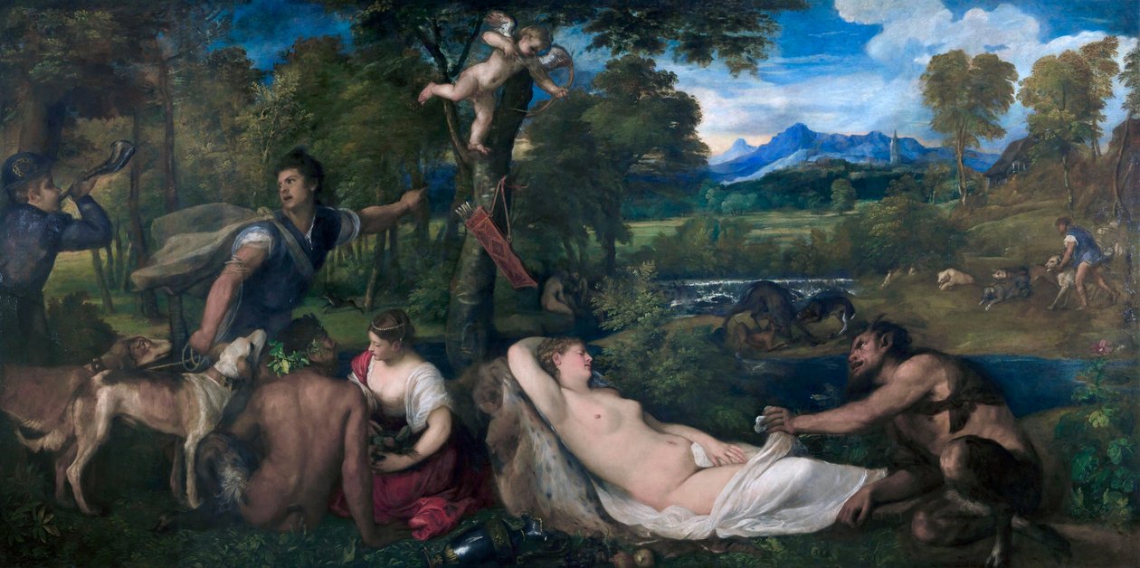 Vénus Pardo ou Jupiter et Antiope - Tiziano Vecelli